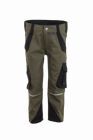 Planam Norit Kids Bundhose mit Knietaschen in oliv schwarz Gr. 98 104