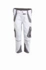 Planam Norit Kids Bundhose mit Knietaschen in weiß zink Gr. 122 128