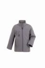 Planam Norit Kids Pure Softshelljackemit Brusttasche und Reißverschluss zink Gr.158 164