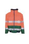 Planam Warnschutz Comfortjacke orange grün Größe XXL