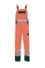 Planam Warnschutz Latzhose orange grün Größe 44
