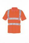 Planam Warnschutz Poloshirt uni orange Größe S