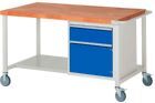 Rau Werkbänke Fahrbare Werkbank 8152 1 Schublade 1 Tür 1500 x 900 x 880 mm