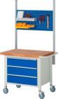 Rau Werkbänke Fahrbare Werkbank 8000 mit 750 x 900 x 880 bis 1080 mm Modell 8157