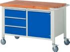 Rau Werkbänke Fahrbare Werkbank 8000 Maße 1250 x 700 x 880 mm Modell 8468