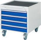 RAU Roll Container Serie 7000 Breite 580 mm 4 Schubladen Größe L