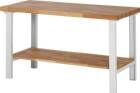 RAU Werkbank BASIC 7 1500x700x840mm mit Fachboden Buche massiv 40mm
