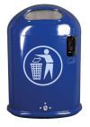 Renner Abfallbehälter oval 45L mit Ascher RAL5013