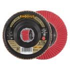 Rhodius JUMBO SPEED P X-LOCK Fächerschleifscheibe 115 x 22,23 mm K80 schräg