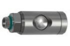 RIEGLER Druckknopf Sicherheitskupplung NW 7,4 drehbar Edelstahl G1/2 AG