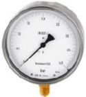 RIEGLER Feinmessmanometer G 1/2 Typ 31220 radial unten -1 bis 1,5 bar 160 mm