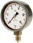 RIEGLER Manometer CrNi-Stahl G 1/2 Typ 23250 radial unten -1 bis 0,6 bar 160 mm