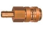 RIEGLER Schnellverschlusskupplung NW 19 Messing blank Tülle LW 25