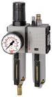RIEGLER Wartungseinheit 2tlg Futura mit Metallbehälter BG2 G3/8 0,1 bis 2 bar VA