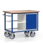 Rotauro Fahrbare Werkbank mit Lagerschrank und Ablage 1130 x 690 mm