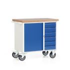 Rotauro Fahrbare Werkbank Serie 300 Schrankfach 6 Schubladen 950 x 560 mm