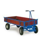 Rotauro Handpritschenwagen bis 1000 kg 4 Wände und Luftreifen 1600 x 900 mm