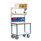 Rotauro Werkstattwagen Packstation fahrbar mit Multiwandaufbau Breite 1130 mm