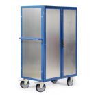 Rotauro Schrankwagen mit Lenkrollen und Bockrollen Blechverkleidung 1200 x 800 mm