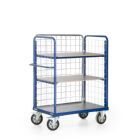 Rotauro Schwerlast Etagenwagen 3 Ladeflächen mit Gitter 1600 x 800 mm RAL 5010