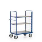 Rotauro Schwerlast Etagenwagen 3 Ladeflächen 2 Stirnseiten mit Gitter 1390 mm