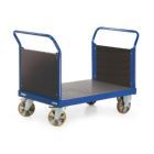 Rotauro Schwerlast Plattformwagen Serie R2200 mit 2 Holzstirnwände 1200 x 800 mm