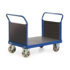 Rotauro Schwerlast Plattformwagen Serie R2200 2 Holzstirnwände beidseitig 2000 x 800 mm