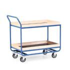 Rotauro Stahlrohr Tischwagen Ablage aus Multiplexholz 600 x 1161 x 1000 mm