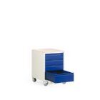 Rotauro Werkstatt Rollcontainer 18 mm Multiplexplatte 4 Schubladen 490 x 600 x 690 mm