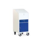 Rotauro Werkstatt Schreibpult Rollcontainer Aufsatz mit Klappdeckel 490 x 600 x 1170 mm