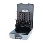 Ruko Spiralbohrersatz 1,0 - 10,0 mm Kunststoffkassette ABS UTL 3000 HSSE Co 5 TiAlN