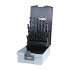 Ruko Spiralbohrer 1,0 - 13,0 mm Satz Kunststoffkassette ABS UTL 3000 HSSE Co 5 TiAlN