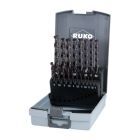 Ruko Spiralbohrersatz 1,0 mm bis 10,0 mm DIN 338 Typ TL 3000 HSS TiAlN ABS