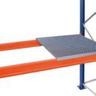 SCHULTE Lagertechnik Gitterrost aufgelegt für LxT 3600x1100 mm verzinkt Fachlast 3960 kg