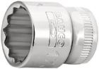 BAHCO Steckschlüssel Einsatz 3/8 Zoll 17 mm 12 kant