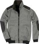 Strick Blouson Piering grau meliert Gr. S