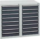 Stumpf Schubladenschrank STS 410 16x100mm lichtgrau anthrazit