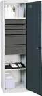 Stumpf Werkzeugschrank S3000 lichtgrau anthrazit 2 Fachböden 5 Schubladen 1800x500x500m