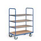 Tauroflex Etagenwagen Basic 4 Etagen 2 davon mit Bordkante 700 x 1190 x 1460 mm