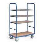 Tauroflex Etagenwagen Basic 4 offene Etagen bis 500 kg 600 x 1190 x 1760 mm