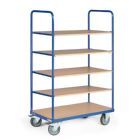 Tauroflex Etagenwagen Basic 5 offene Etagen ohne Bordkante 600 x 1190 x 1760 mm