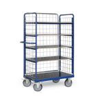 Tauroflex Etagenwagen F6 mit Lenk und Bockrollen 5 Ladeflächen 800 x 1390 x 1800 mm