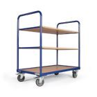 Tauroflex Etagenwagen F2 mit Traglast von 250 kg 3 Etagen 500 x 1025 x 1125 mm