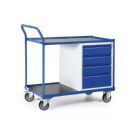 Tauroflex Montagewagen F3 mit Schiebegriff und 1 Schubladenschrank 600 x 1200 x 1030 mm