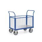 Tauroflex Plattformwagen F6 mit 4 Gitterwänden bis 600 kg 800 x 1200 x 1450 mm