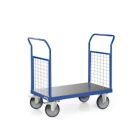 Tauroflex Plattformwagen F6 mit 2 Gitter Stirnwänden 600 kg Last 700 x 1250 x 1100 mm