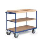 Tauroflex Tischwagen basic Serie F 3 Etagen mit Sonderausstattung 700 x 1185 x 925 mm