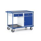 Tauroflex Werkstattwagen F3 mit Schrank mit 2 schmalen Schubladen 600 x 1150 x 840 mm