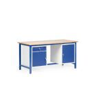 Taurotec Kombiwerkbank 1600 x 700 mit 2 Schränken und 1 Schublade