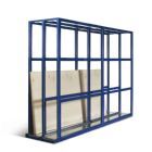Taurotec Plattenregal Grundmodul 2 Felder 790 x 3000 x 2305 mm bis 750 kg Enzianblau
